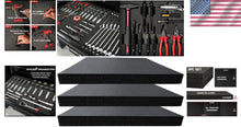 Load image into Gallery viewer, Protective Black Polyethylene Tool Box Foam - 3 Pack, Easy to Cut &amp; Install