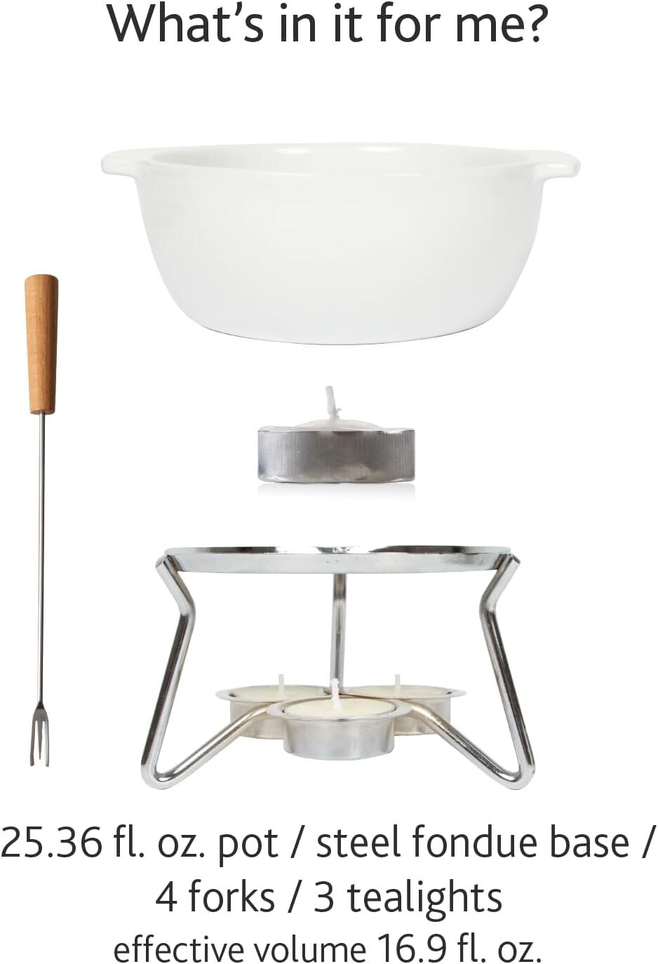 Elegant Microwave Safe Cheese Fondue Set for 2-4 Persons - Perfect for Parties