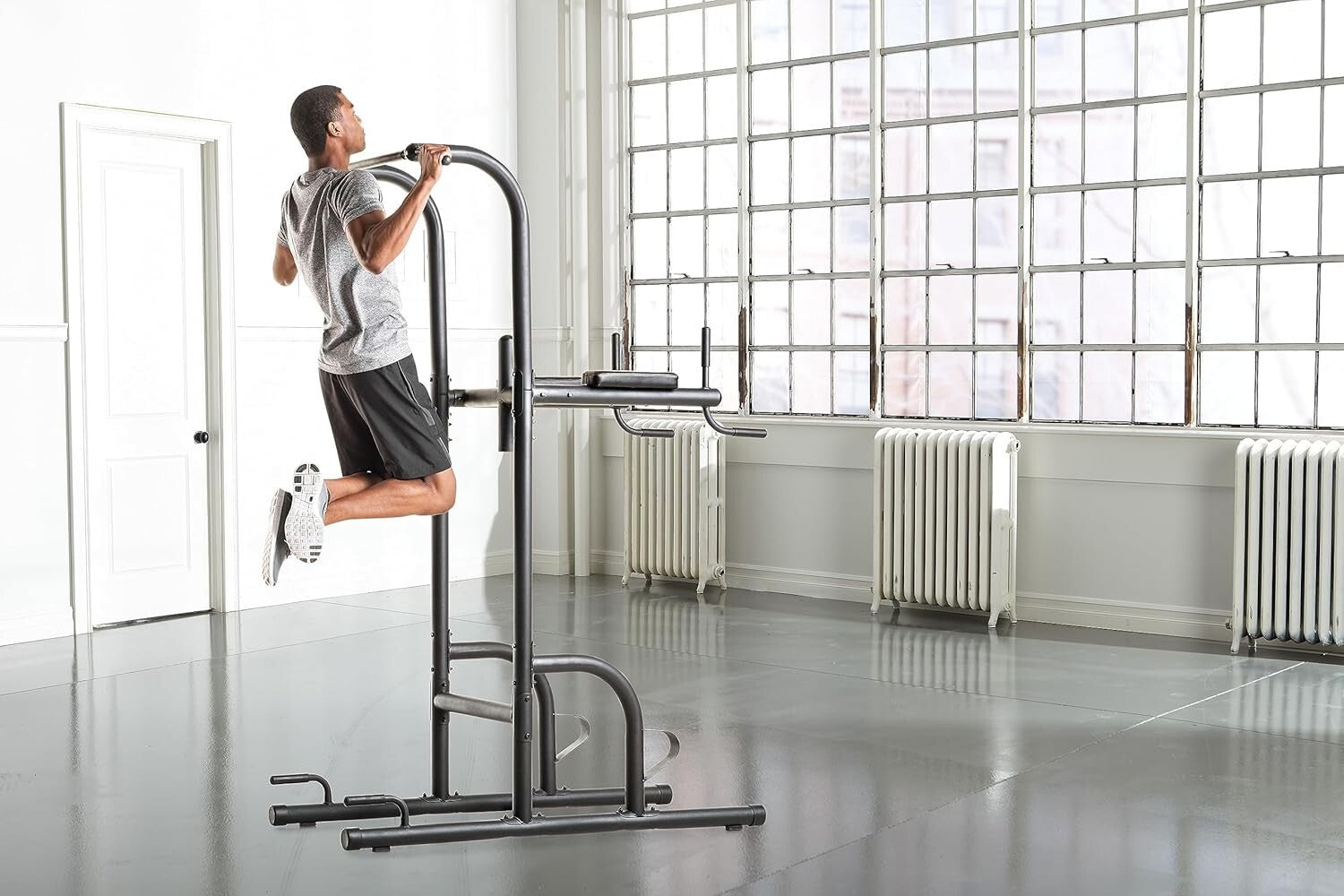 Alloy Steel Power Tower with iFIT Membership - 4 Stations for Full-Body Workouts