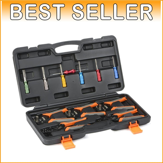 Automotive Connector Crimping Tool Set – 12 PCS with Extraction Tools Included