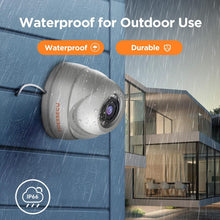 Load image into Gallery viewer, 1080P Metal Dome Security Camera for DVR with 96° Wide Angle &amp; Waterproof Design