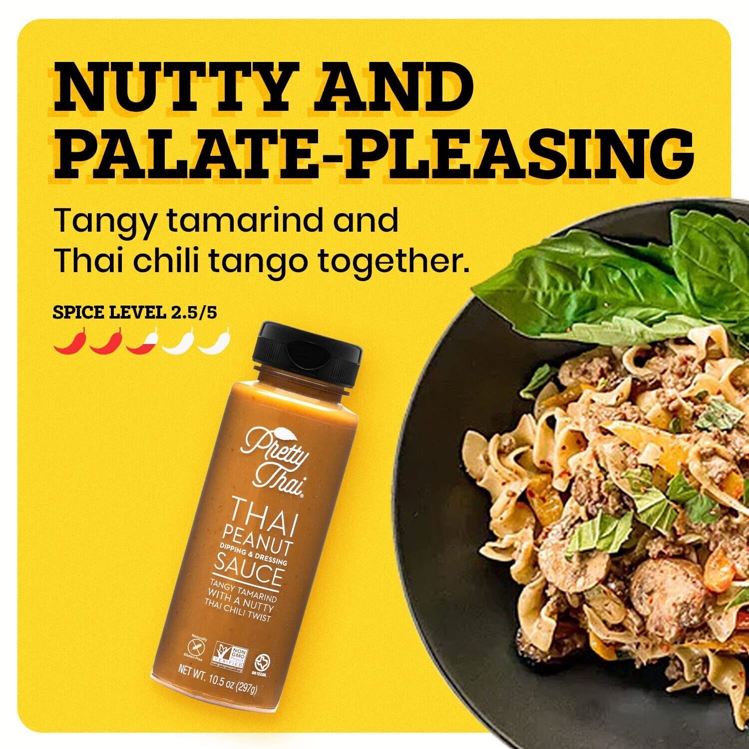 Easy-to-Use Gluten-Free Peanut Sauce - Perfect for Stir Fry & Dipping Pack of 6