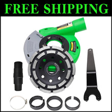 Load image into Gallery viewer, Universal Angle Grinder Dust Shroud &amp; 5-Inch Diamond Grinding Cup for Clean Cuts