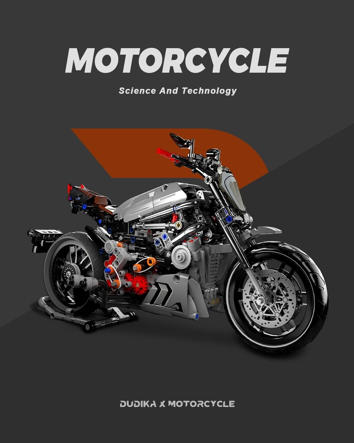 Collectible Motorcycle Building Blocks Set - Perfect Gift for Adults and Teens