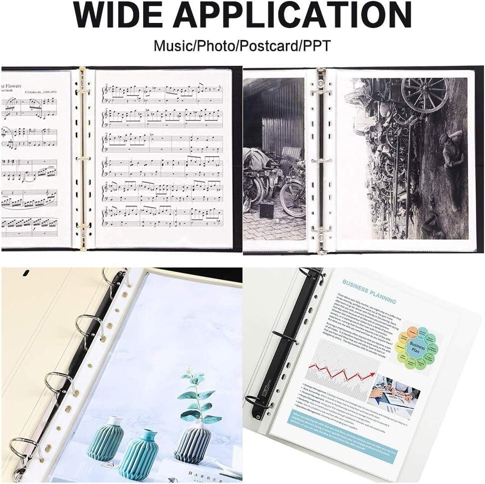 Durable 900 Pack Clear Page Protectors with Reinforced Edges for Storage