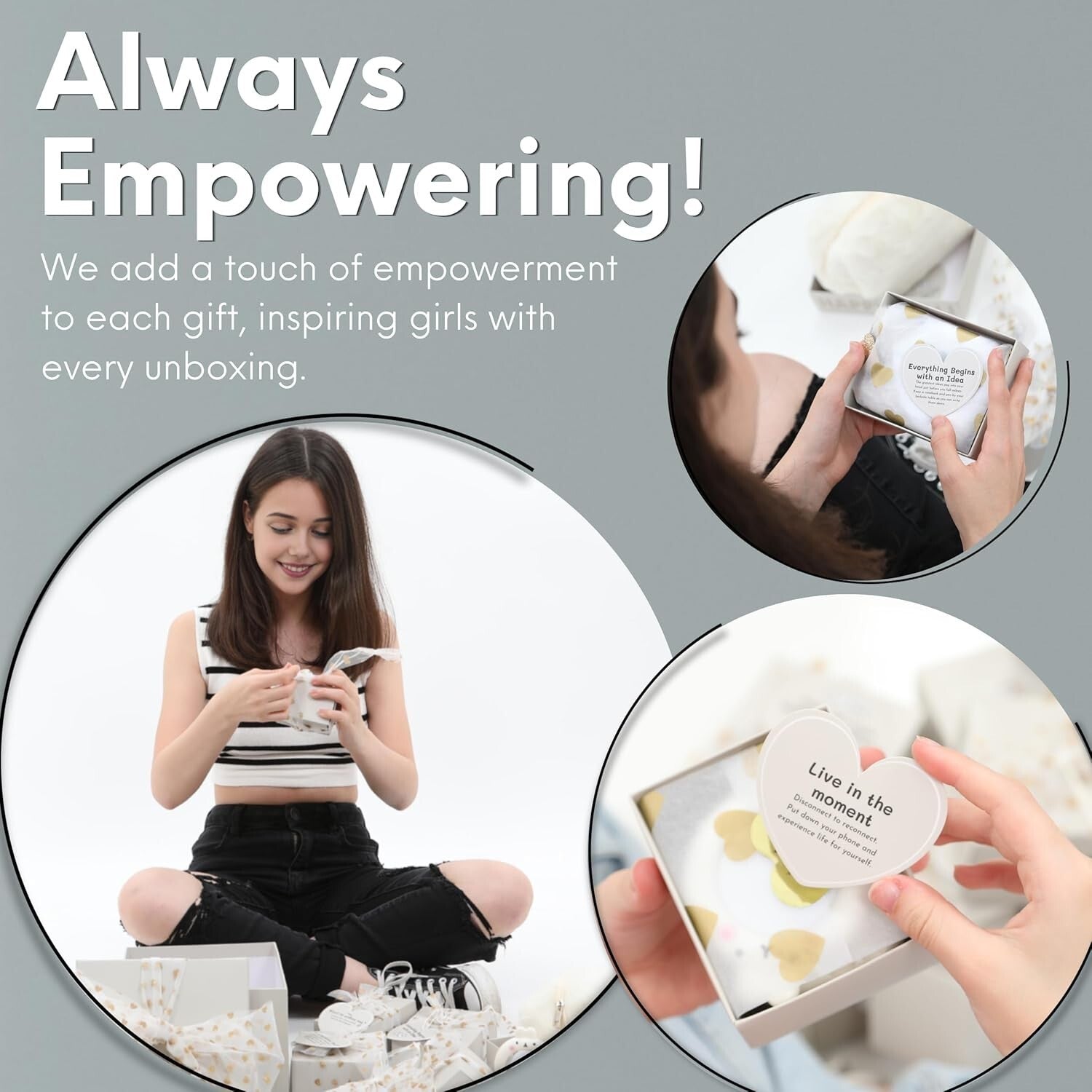 Empowering Gift Basket for Tween & Teen Girls - 8 Trendy Surprises for Birthdays