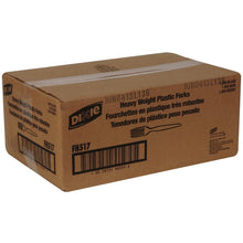Load image into Gallery viewer, Durable 7.13" Polystyrene Forks in Black - Ideal for Events &amp; Feasts, 1000 Count