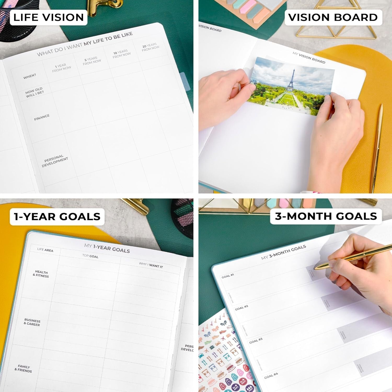 A4 Aquamarine Planner Pro: Undated Weekly & Monthly Organization with Budgeting