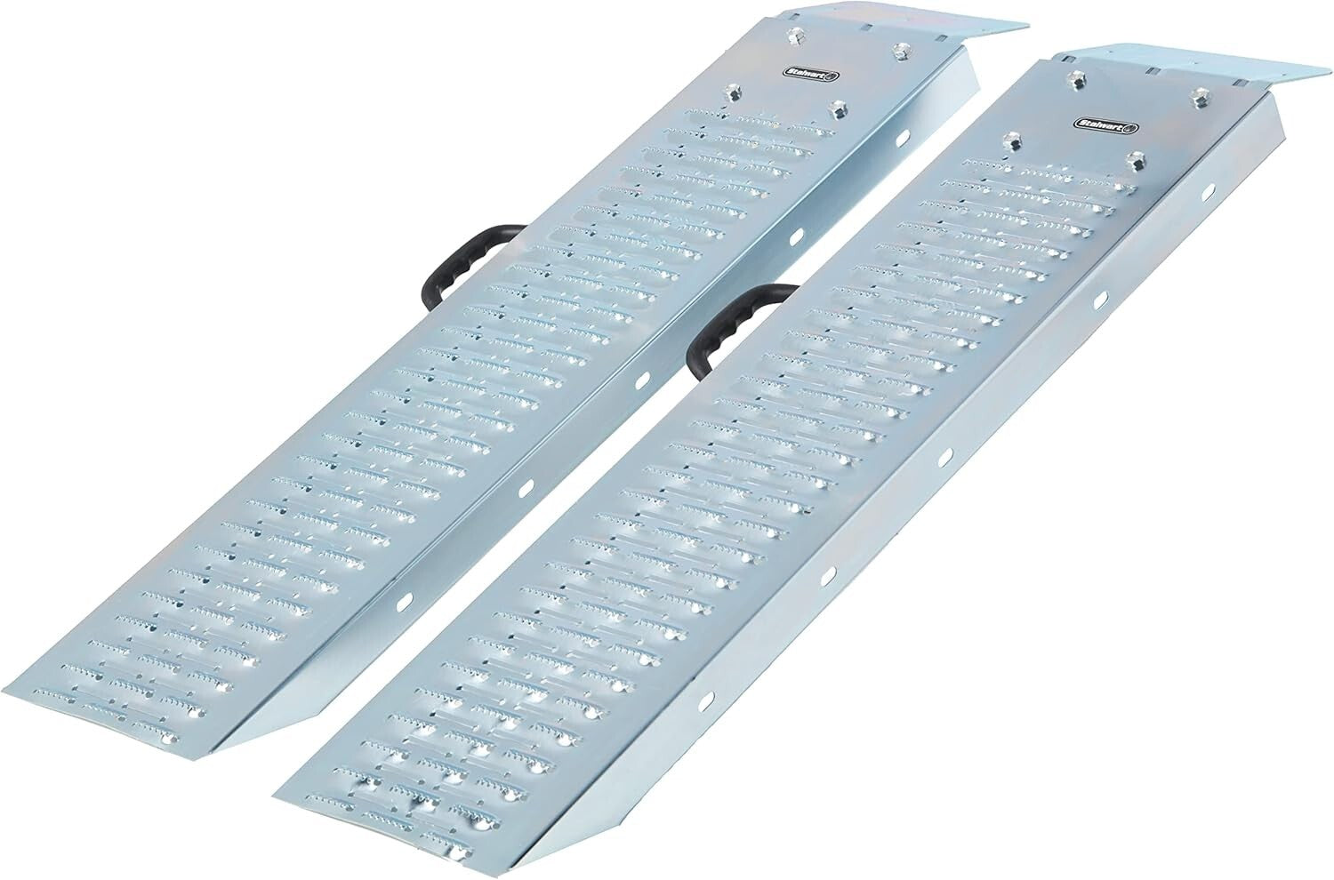 Set of 2 Steel Vehicle Loading Ramps - 1200 lbs Capacity for Pickup & Trailers