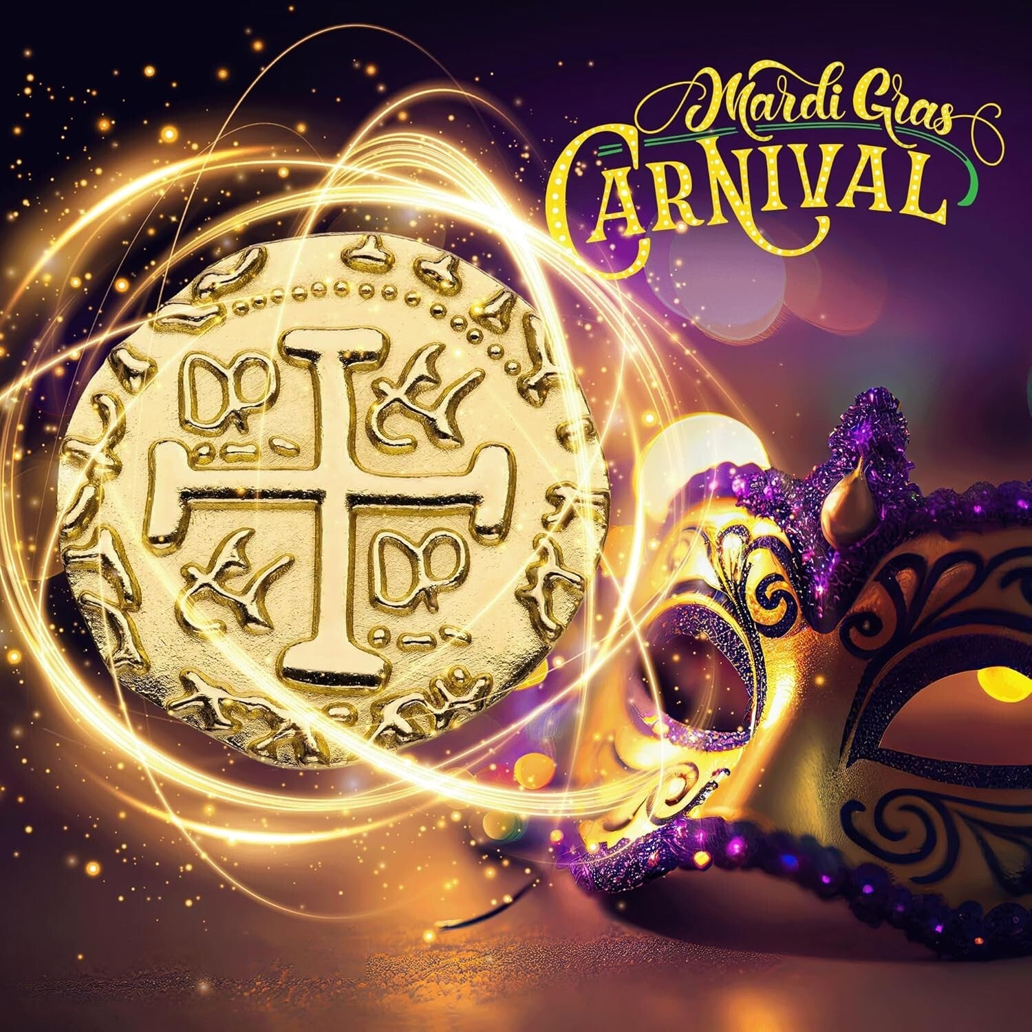 Authentic Gold Pirate Doubloons - 1.18 Inch Coins for Games and Celebrations