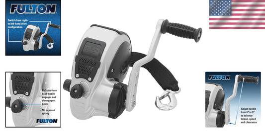 Effortless Lifting with F2 2000 lb Winch - Adjustable Handle for Custom Use