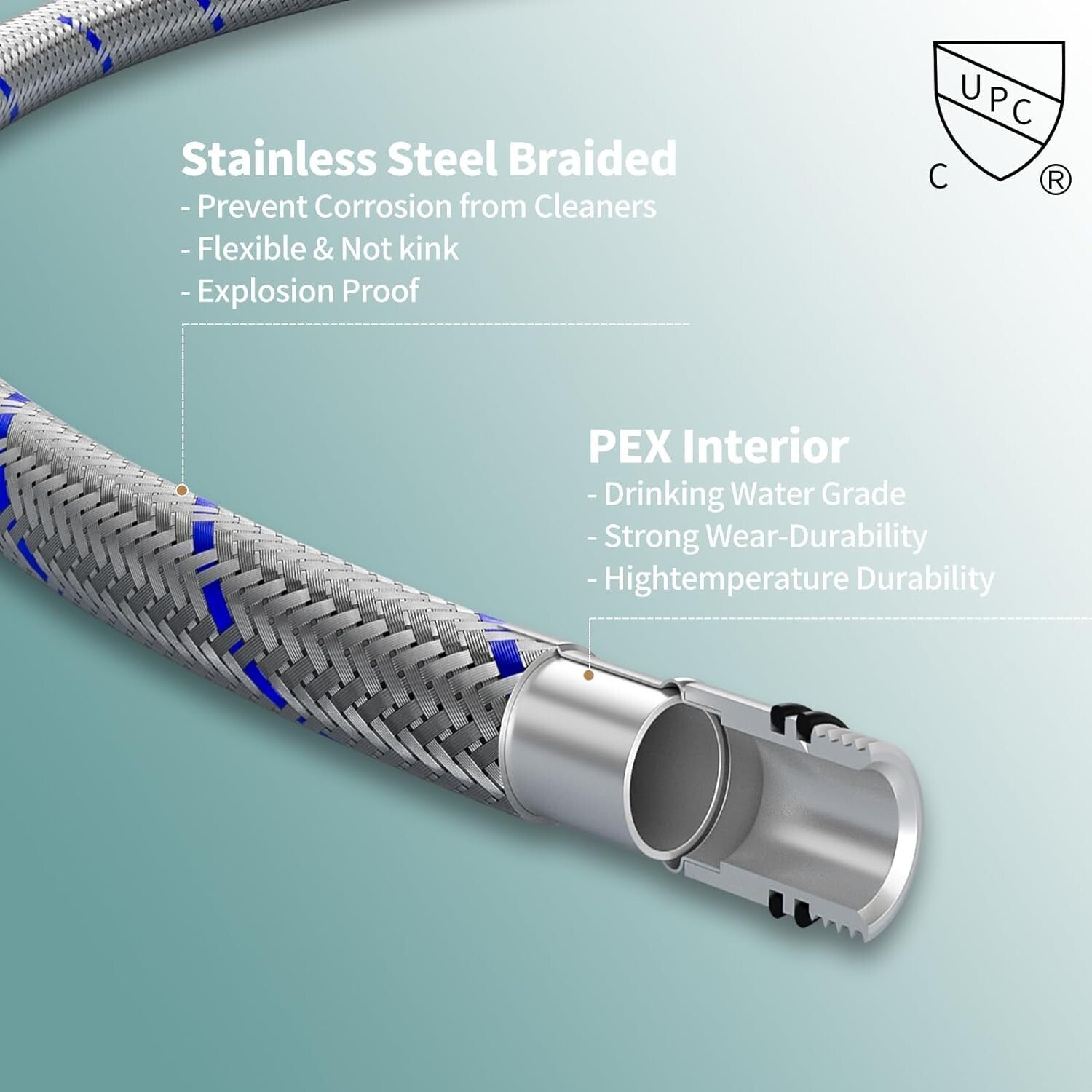 Durable Brushed Gold Waterfall Sink Faucet with Drain - Modern Design Excellence