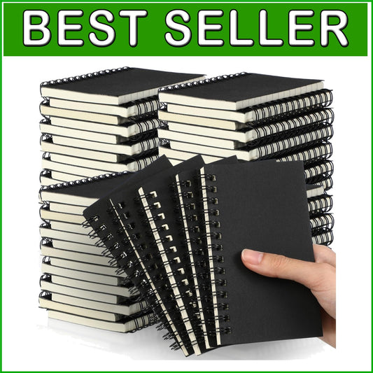 Durable 3x5 Spiral Notepads - 54 Bulk Memo Pads for Writing and Note-Taking