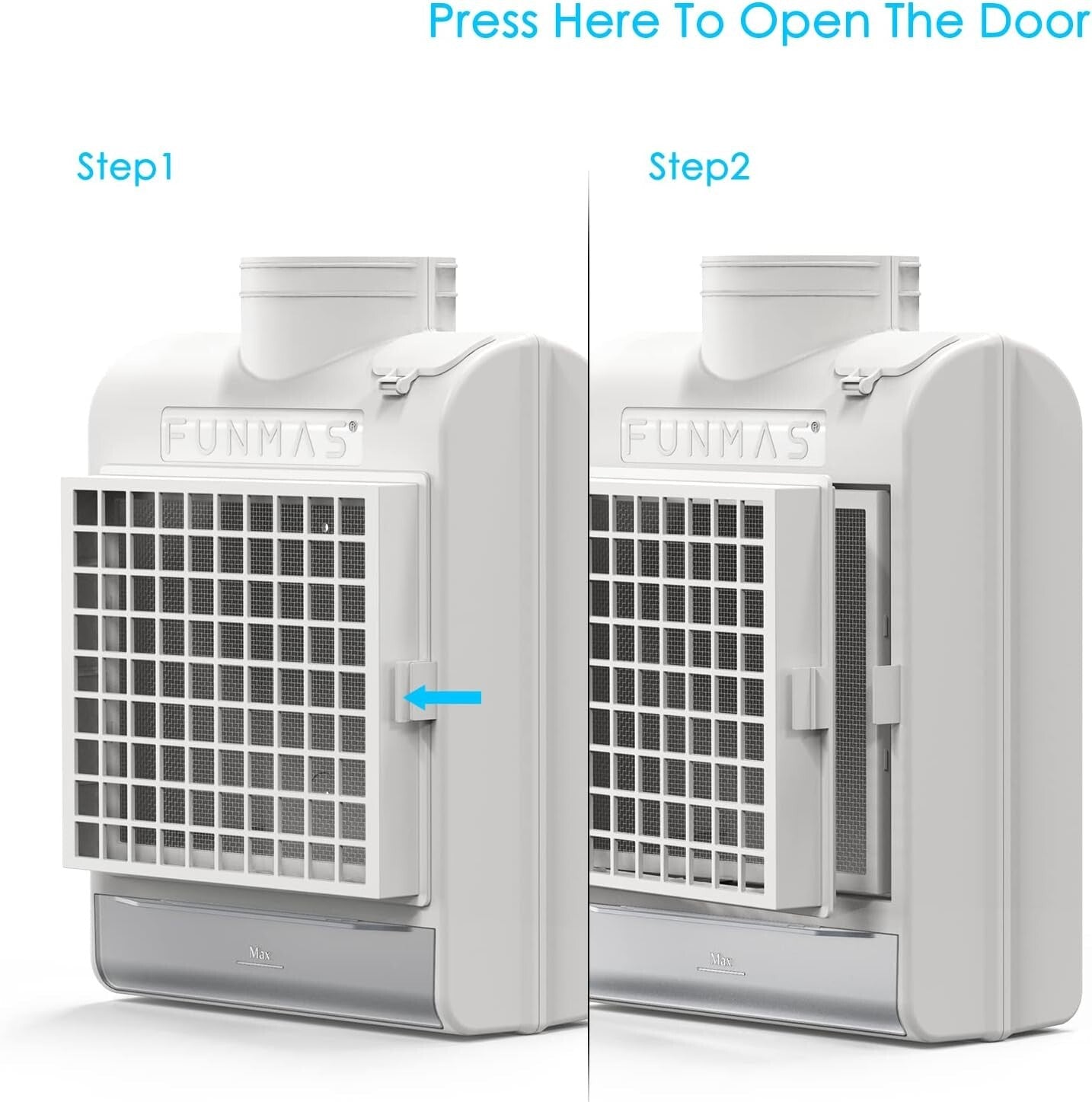 Efficient Indoor Dryer Vent with Water Drawer & Safety Flap for Clean Air