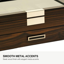 Load image into Gallery viewer, Premium Jewelry and Sunglasses Box with Magnetic Closure - 12 Compartment Design