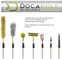 Load image into Gallery viewer, High Reach Extendable Pole 5-12 Ft with Window Squeegee &amp; Chenille Scrubber