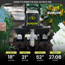 Load image into Gallery viewer, Heavy-Duty Electric Garden Tiller with Steel Tines - 12 Amp, 16 Inch Performance