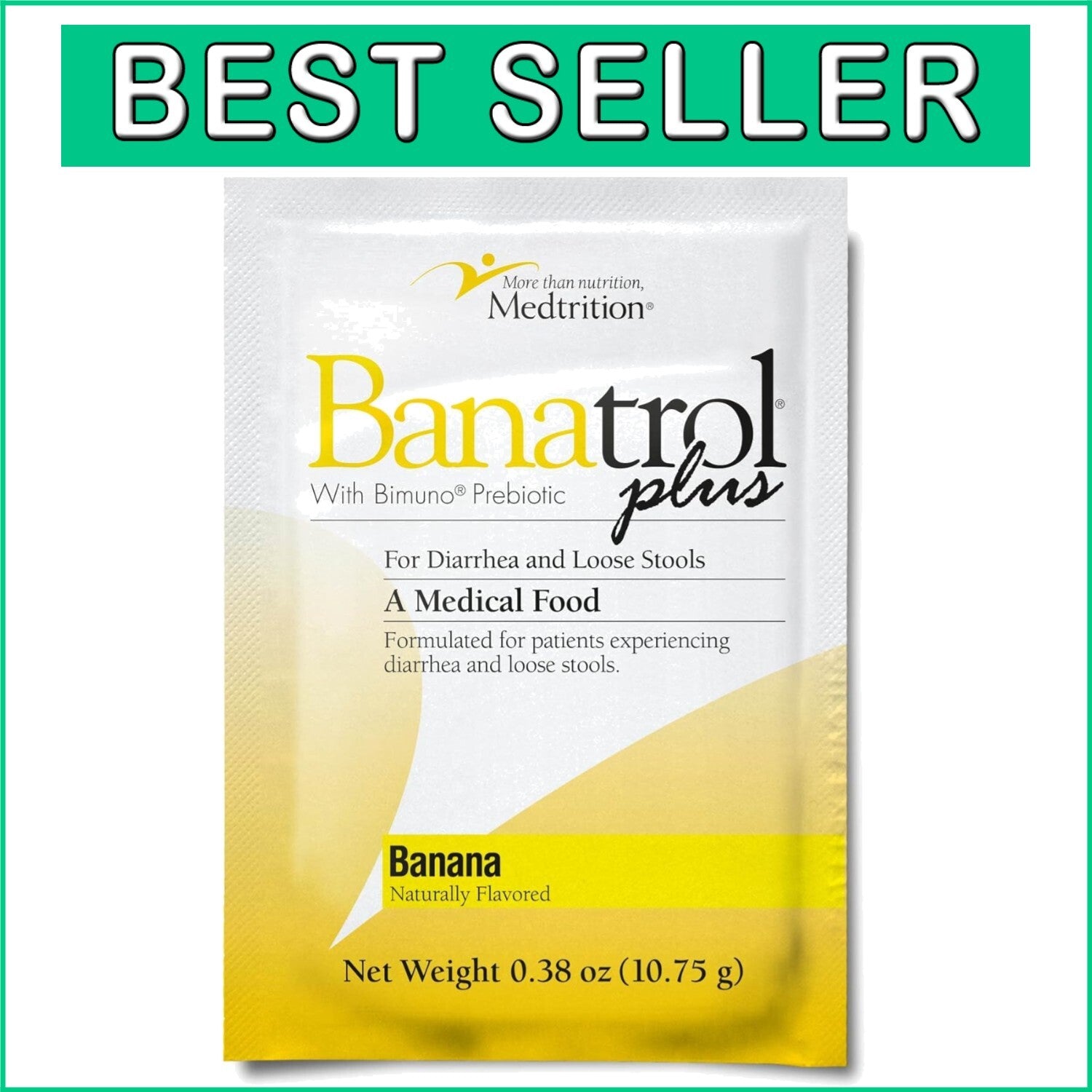 Banatrol Natural Anti-Diarrheal with Prebiotics - IBS Relief & Digestive Support