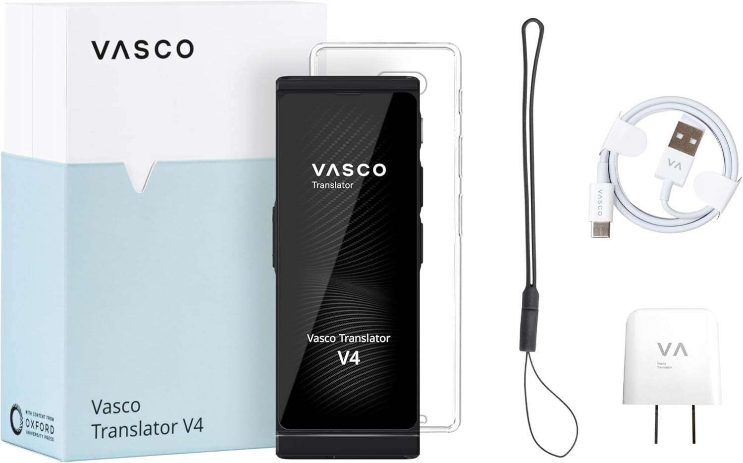 Travel-Friendly Vasco V4 Language Translator – 108 Languages, No Setup Required