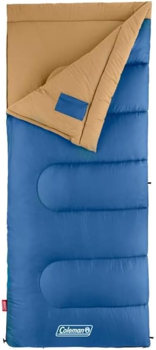 Adult Rectangular Sleeping Bag with No-Snag Zipper – Ideal for Camping Trips