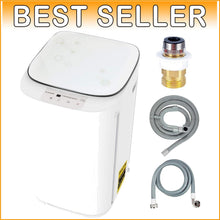 Load image into Gallery viewer, Energy-Efficient 2-in-1 Washer and Spin Dryer - Stainless Steel, 8 Wash Cycles