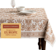 Load image into Gallery viewer, Charming 100% Cotton Table Cover 60" x 120" - Ideal for Dining &amp; Festive Themes