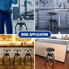 Load image into Gallery viewer, Black Heavy Duty Shop Stool - Hydraulic Height Adjustable 29in to 33.86in
