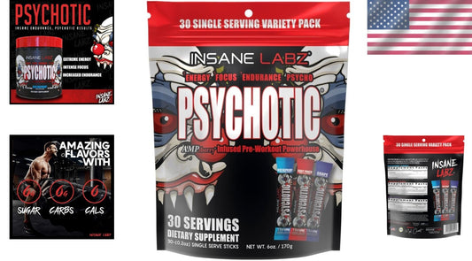 Extreme Energy & Endurance Vegan Pre Workout Powder - 30 Servings, Variety Pack