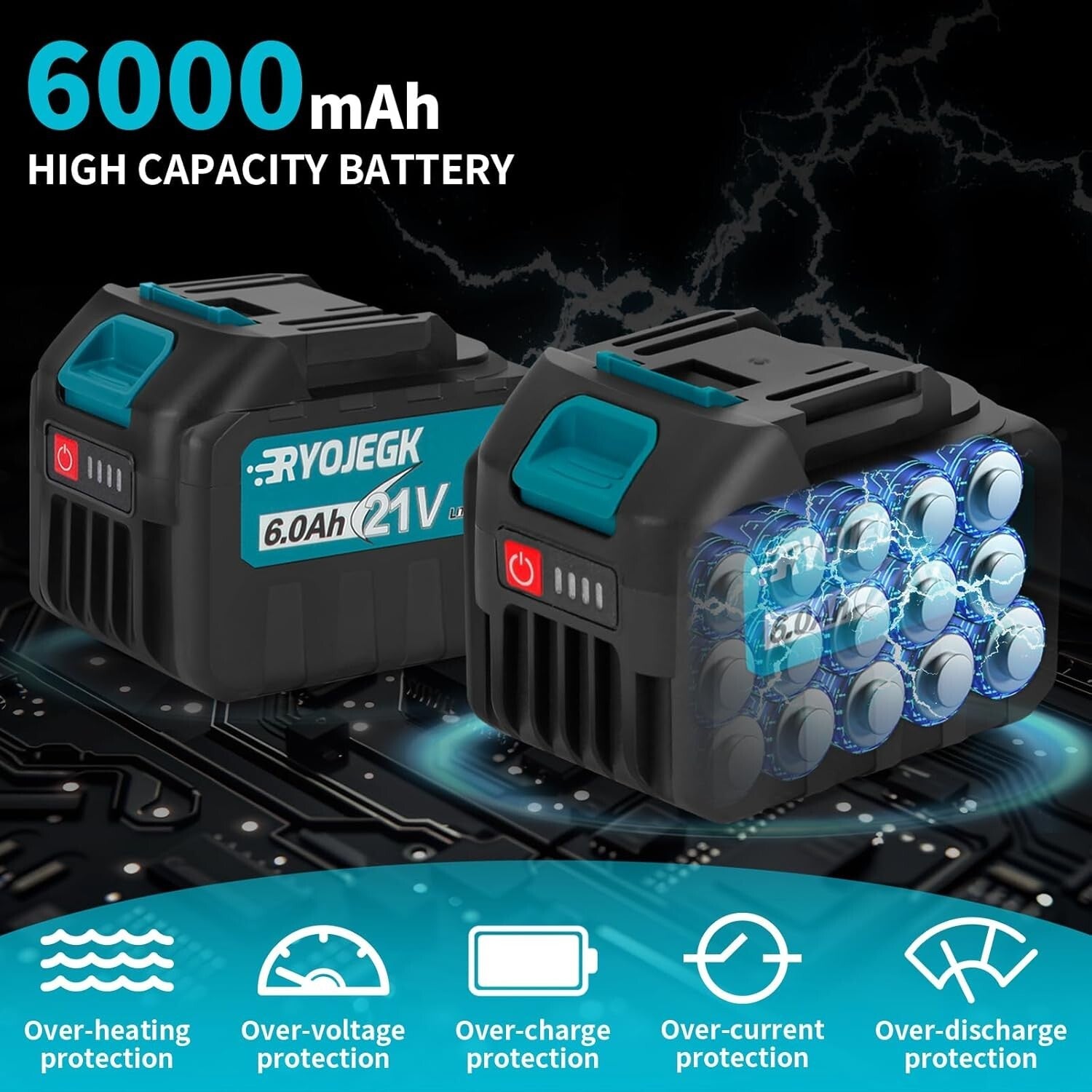 Lightweight 21V Brushless Reciprocating Saw - Cordless for Metal, Wood & PVC