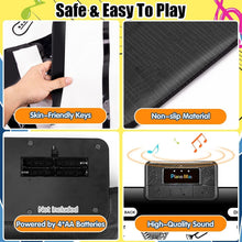 Load image into Gallery viewer, Portable 6ft Musical Play Mat with 8 Instrument Sounds &amp; Family Fun Modes