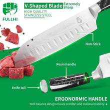 Load image into Gallery viewer, Professional 15-Piece Knife Collection with Magnetic Holder - Unmatched Quality