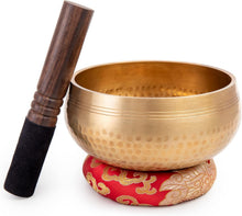 Load image into Gallery viewer, Authentic 6 Inch Tibetan Singing Bowl Set – Ideal for Beginners, Yoga &amp; Medit...