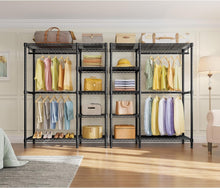 Load image into Gallery viewer, V7 Heavy-Duty 5-Tier Garment Rack - Portable Closet with Maximum 670lbs Load