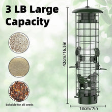 Load image into Gallery viewer, Weatherproof Hanging Bird Feeder - Ideal for Finches, Cardinals &amp; Chickadees