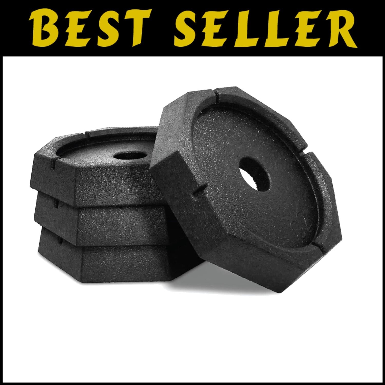 Essential RV Leveling Pads: 4-Pack with 9" Feet and Durable Rubber Protection