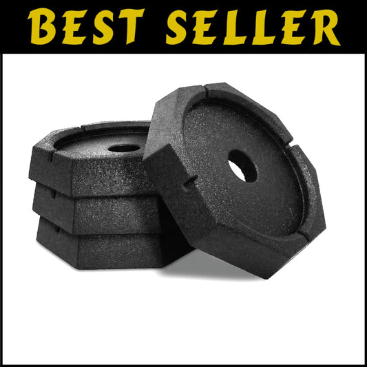 Essential RV Leveling Pads: 4-Pack with 9" Feet and Durable Rubber Protection