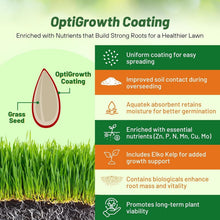 Load image into Gallery viewer, OptiGrowth Coated SPF-30 Bluegrass Mix - 10 lbs for Lush, Low-Maintenance Lawns