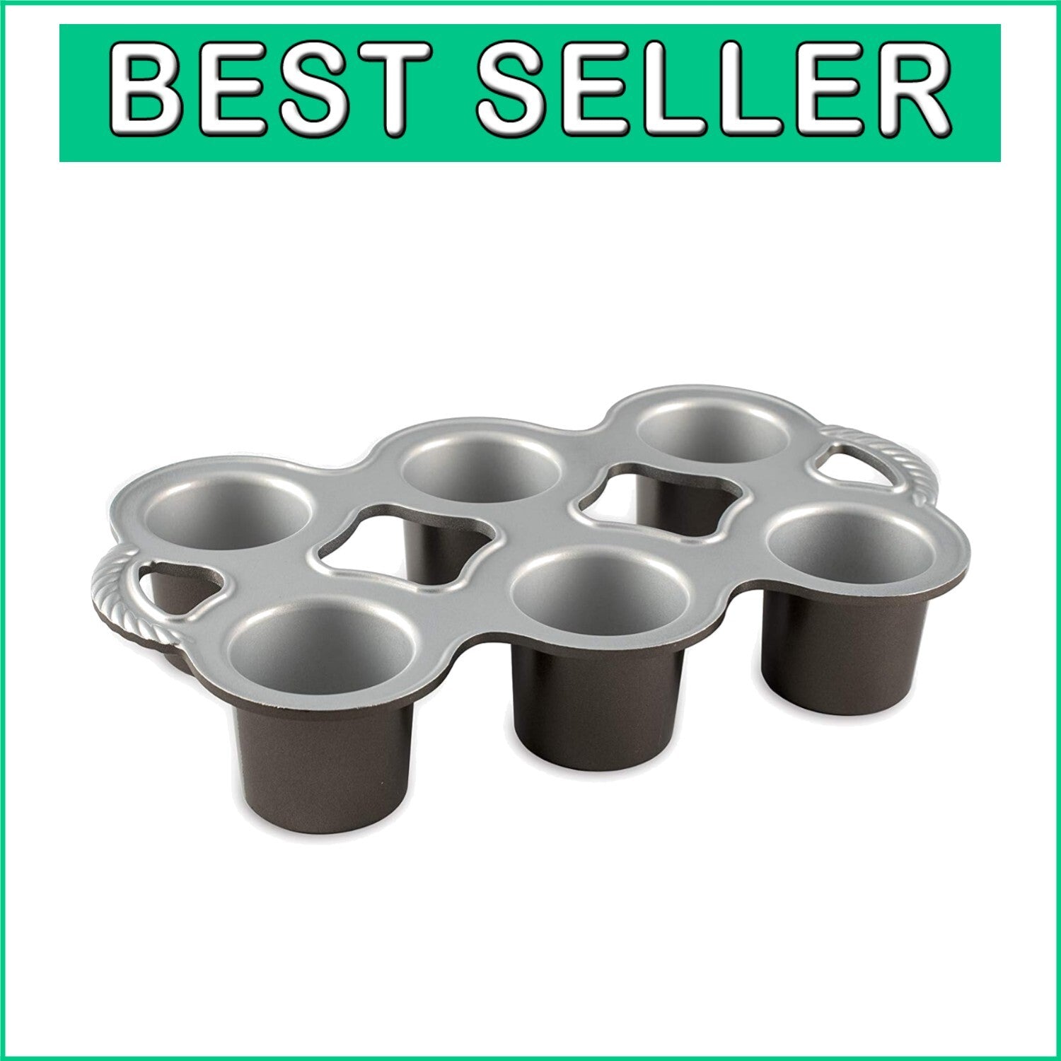 Versatile 6-Cup Popover Pan - Ideal for Holiday Baking & Special Occasions