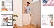 Load image into Gallery viewer, Retractable Baby Gate 33" Tall x 55" Wide - Indoor &amp; Outdoor Safety Solution