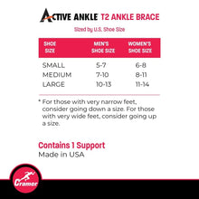Load image into Gallery viewer, Lightweight Ankle Support for Volleyball and Cheerleading - Small Size T2 Brace