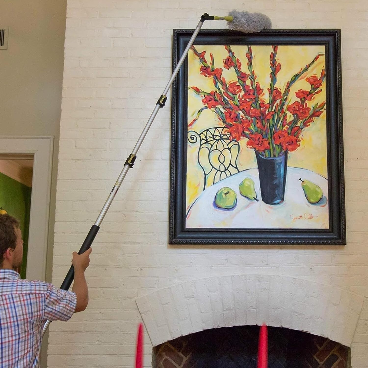 DOCA High Reach Telescoping Cleaning Pole 7-30 Ft - For Indoor & Outdoor Tasks