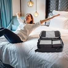 Load image into Gallery viewer, Versatile Black Packing Cube Collection - 5 Durable Organizers for Tidy Travel
