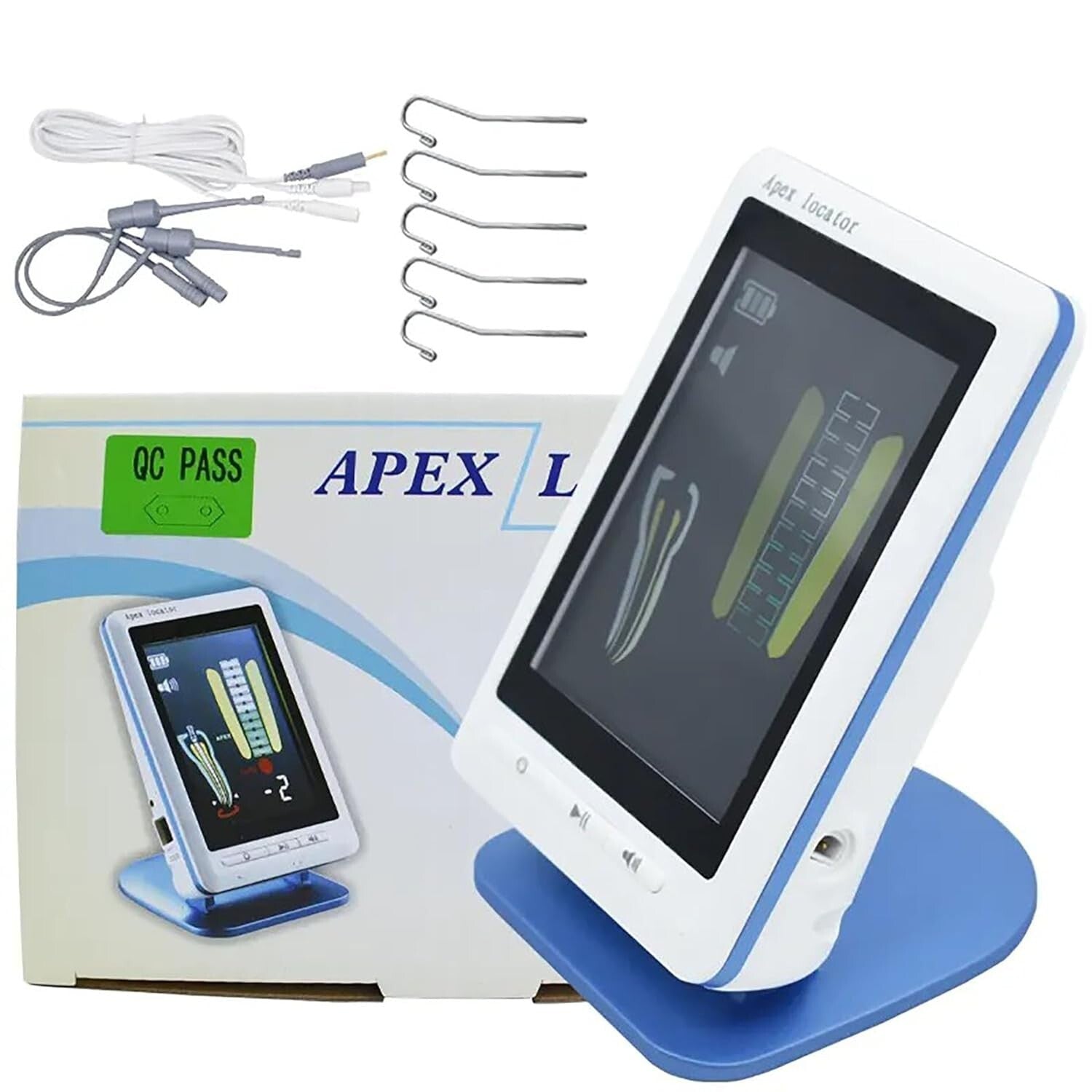 High Accuracy Apex Locator for Root Canals - Includes Essential Accessories