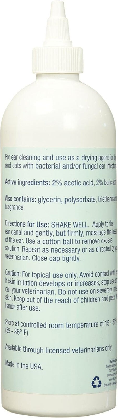 All-Natural MalAcetic Otic AP – 16 oz Ear & Skin Cleanser for Dogs of All Ages