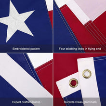 Load image into Gallery viewer, Patriotic 10x15 FT Texas Flag - Weather-Resistant Nylon with Recyclable Material