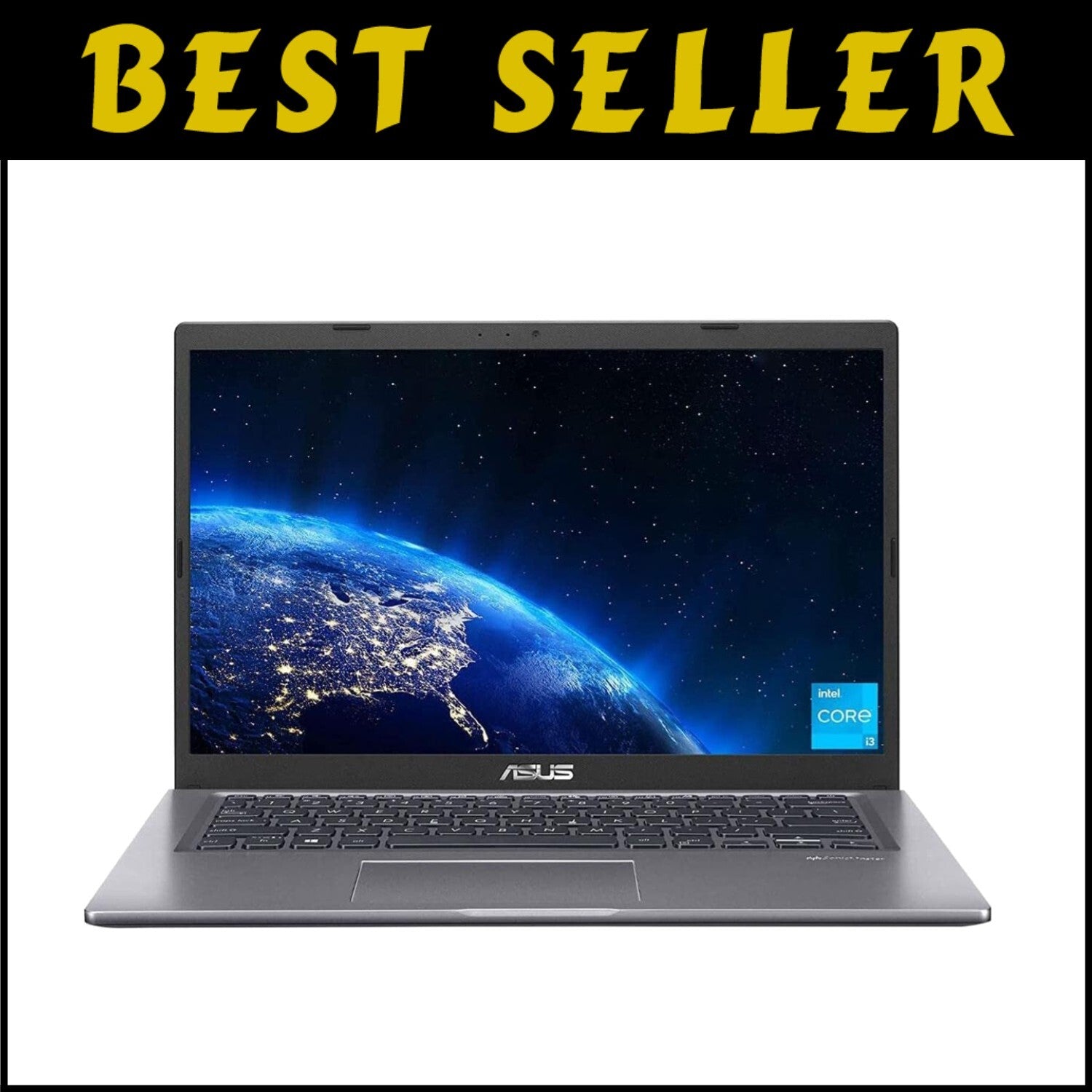 14 Inch ASUS VivoBook 14 Laptop - Fast Intel i3, 4GB RAM, 128GB SSD, Slate Grey