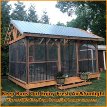 Load image into Gallery viewer, Fiberglass Garage Screen Door Set for 16x7FT Garages - Wind-Resistant &amp; Stylish