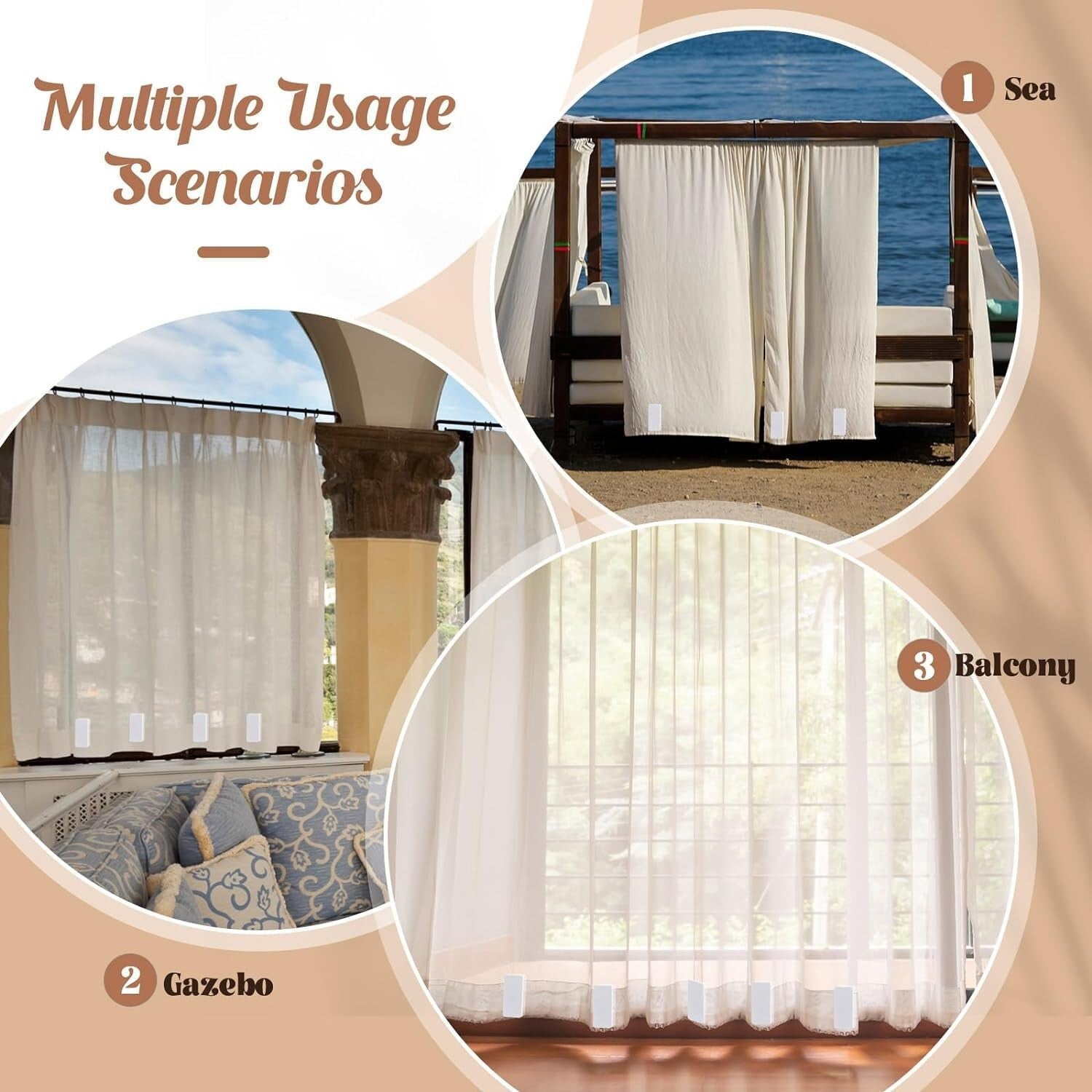 40 Piece Magnetic Weights Set for Curtains - Waterproof & Stylish Home Use