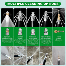 Load image into Gallery viewer, Versatile 100FT Sewer Jetter Kit for Pressure Washing - Ultimate Clog Solution