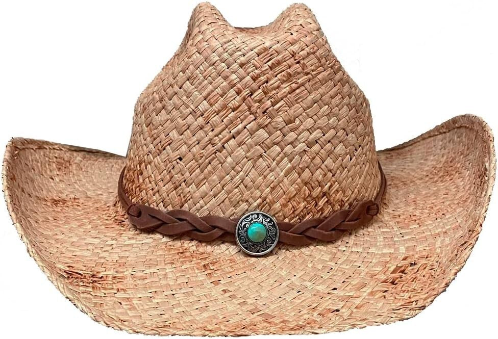 Women's Shapeable Brim Cowboy Hat with Cattleman Crown - Stylish and Functional